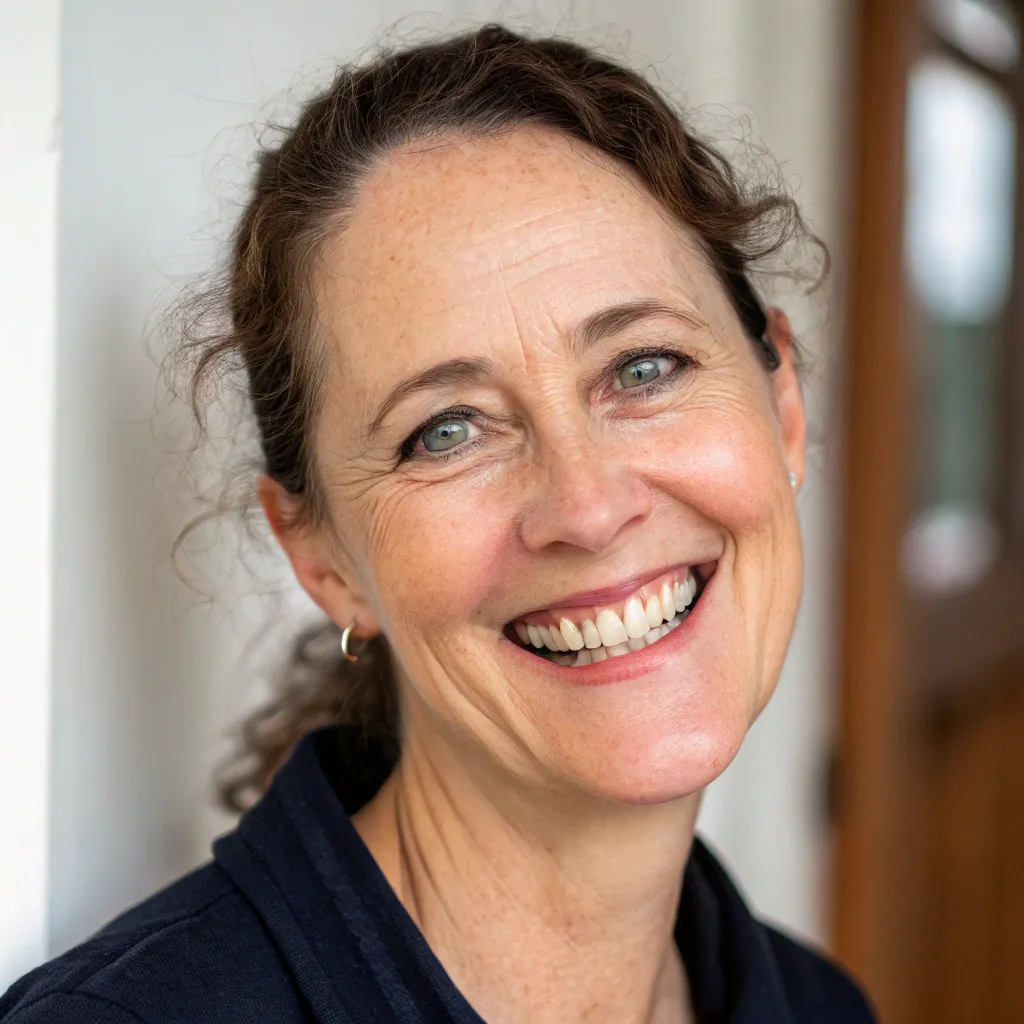 Joyce Kelly smiling